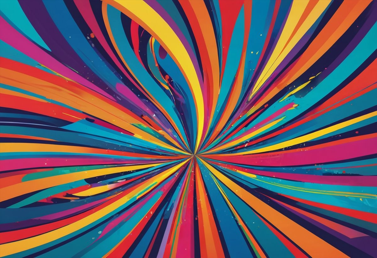 A vibrant burst of many different art styles blending together