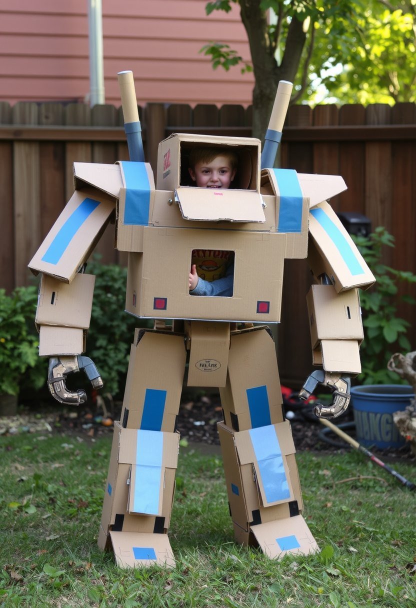 Cardboard Titan - AI generated Toy image made with Zappy