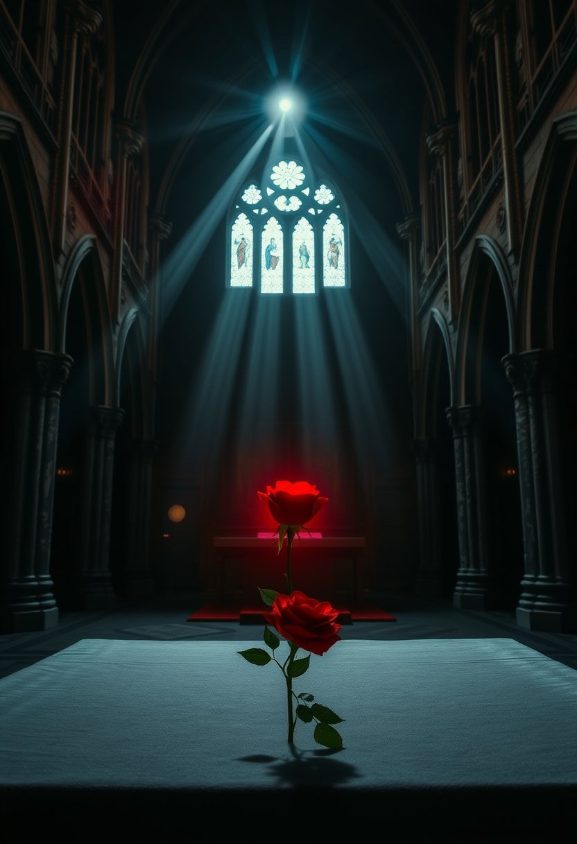 Gothic Rose - AI generated Gothic image made with Zappy