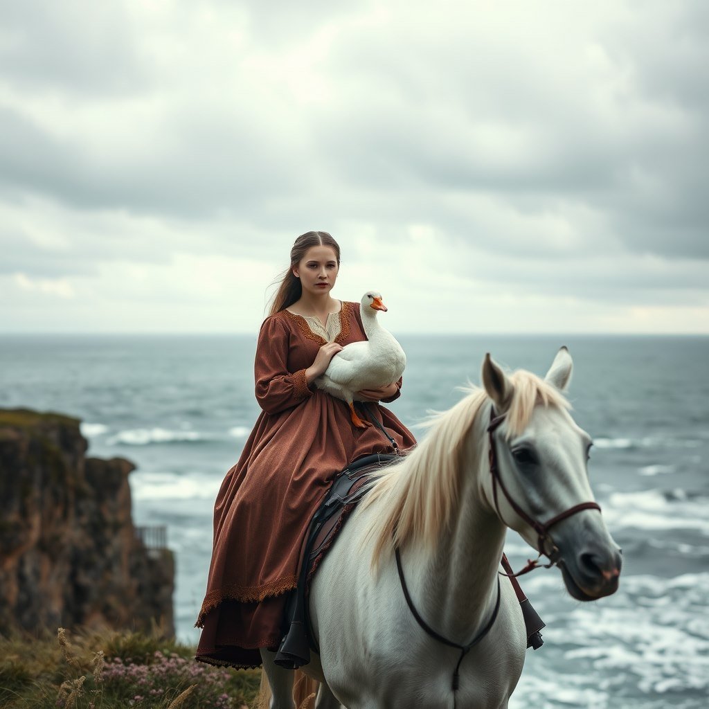 The north rider - AI generated Editorial image made with Zappy