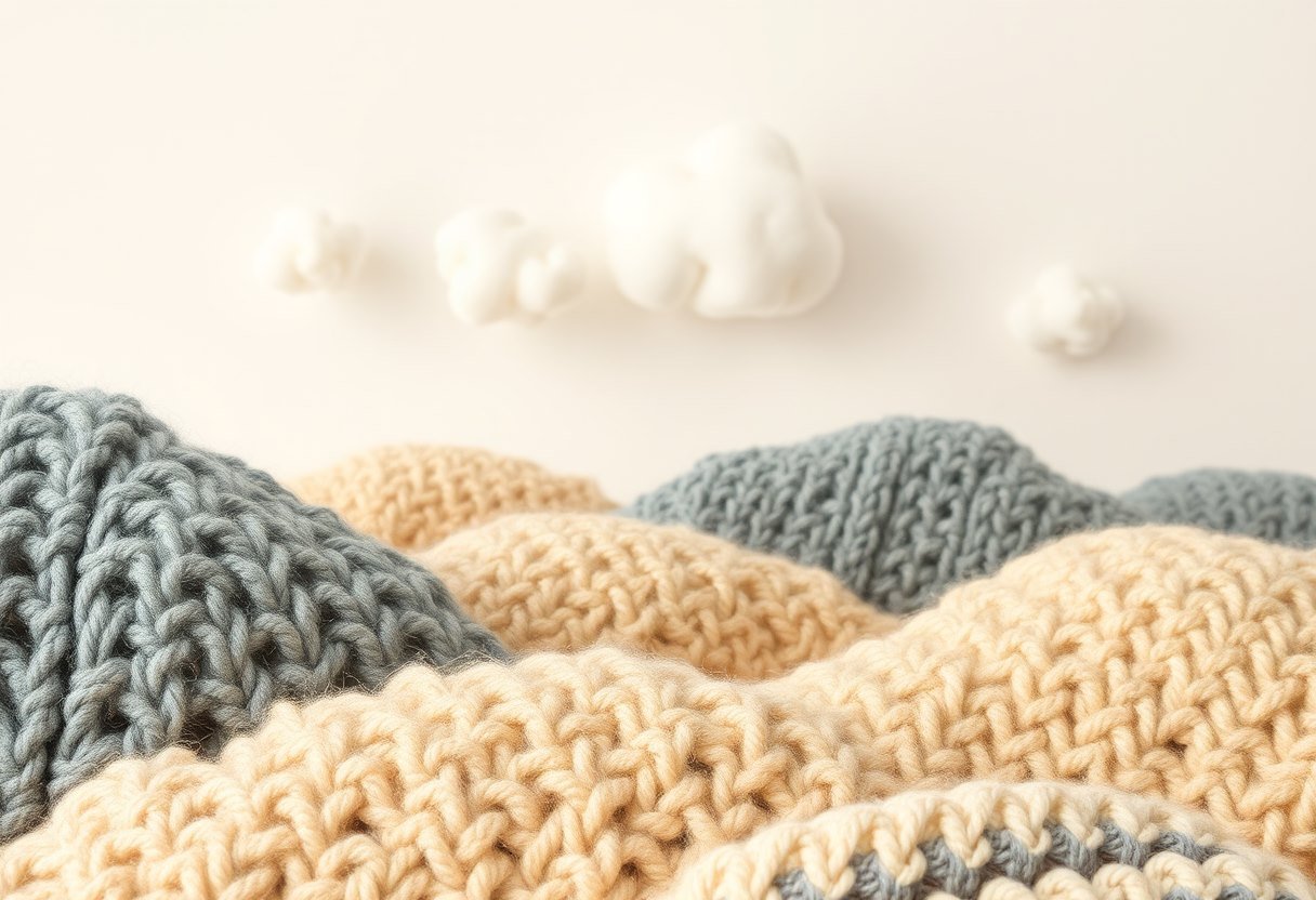 Knitted Valley - AI generated Craft image made with Zappy