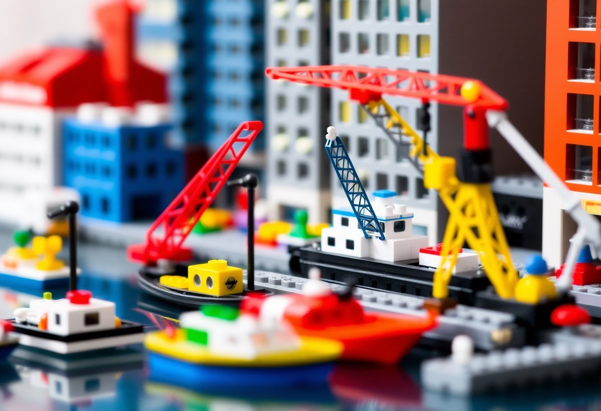 Brick Harbor - AI generated Toy image made with Zappy