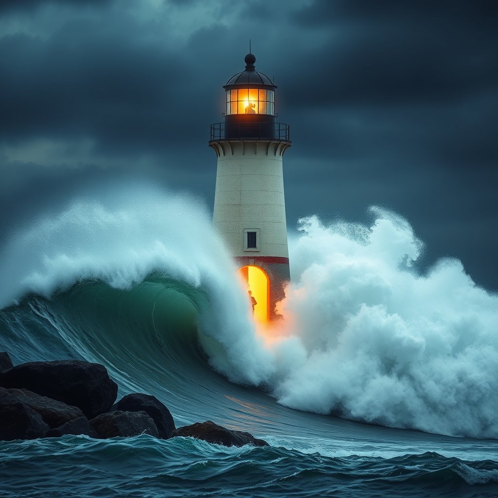 Keeper of the storm - AI generated Cinematic image made with Zappy