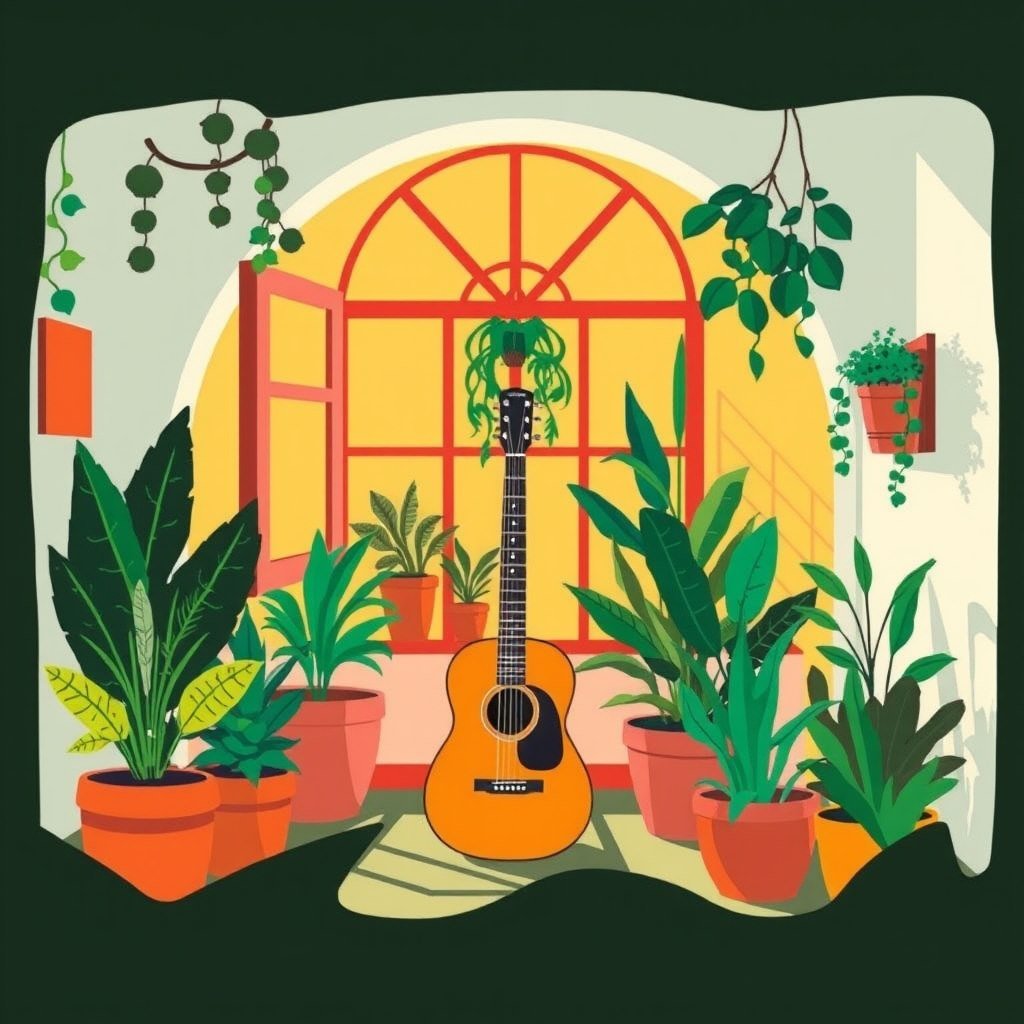 Mediterranean cutouts - AI generated Illustration image made with Zappy