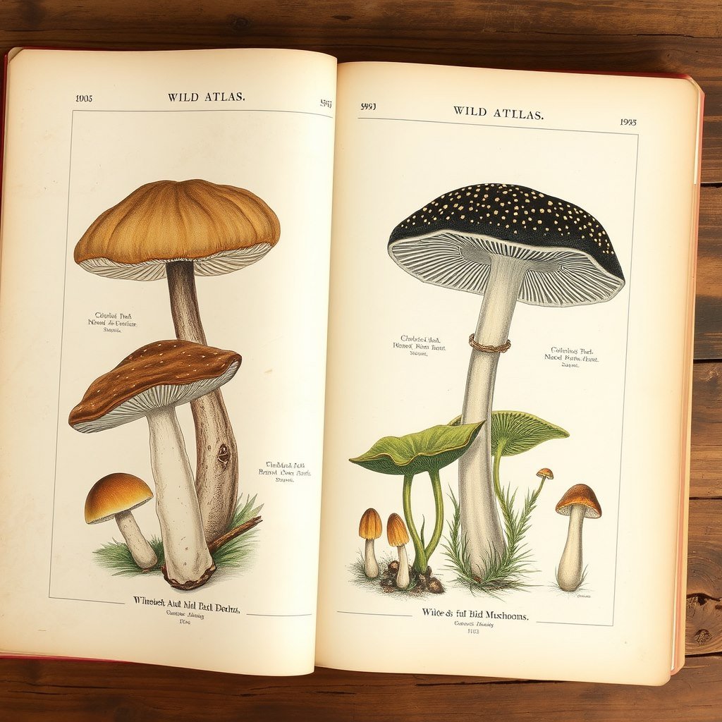 Forest atlas - AI generated Botanical image made with Zappy