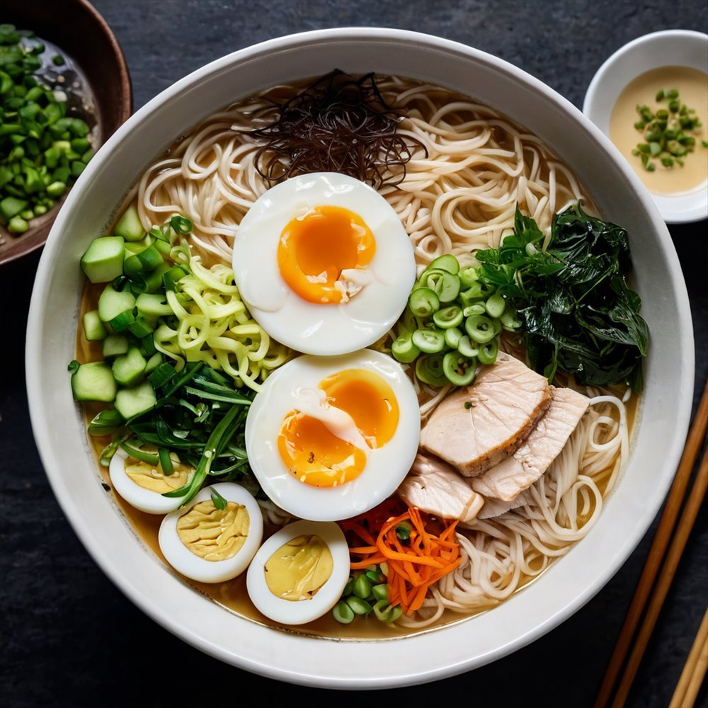 Tonkotsu Ramen - AI generated Food image made with Zappy