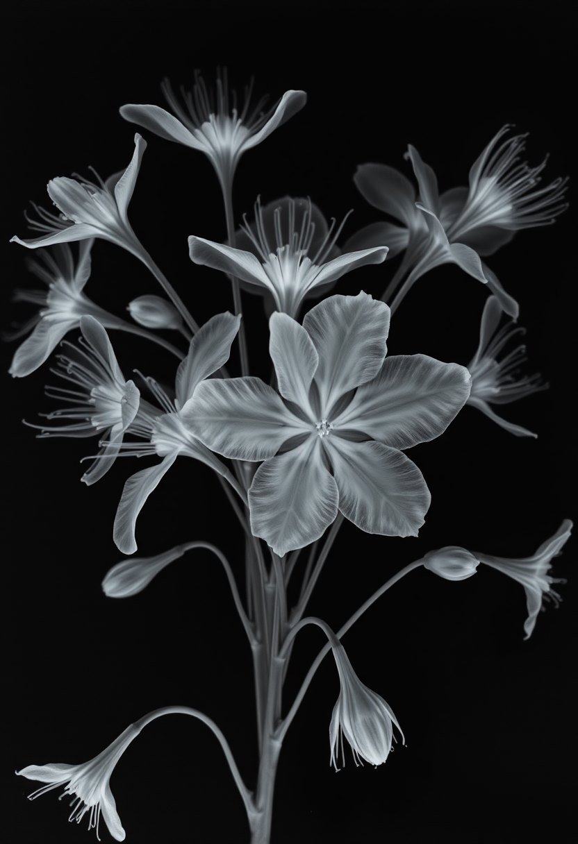 X-Ray Bouquet - AI generated X-Ray image made with Zappy