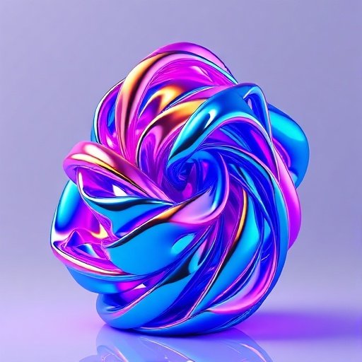 Chrome product render made with Zappy