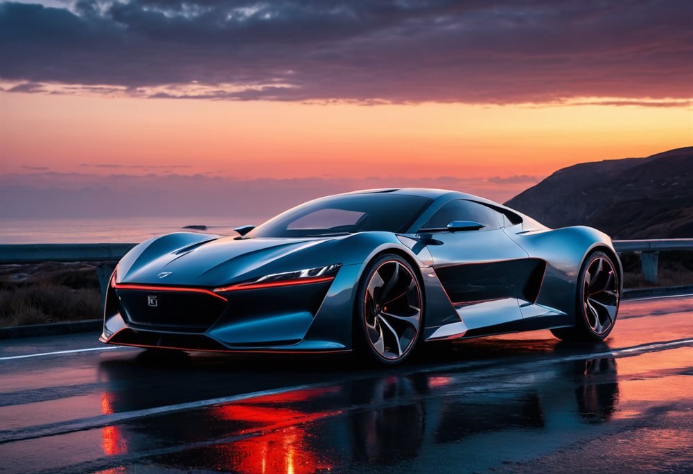 AI automotive render