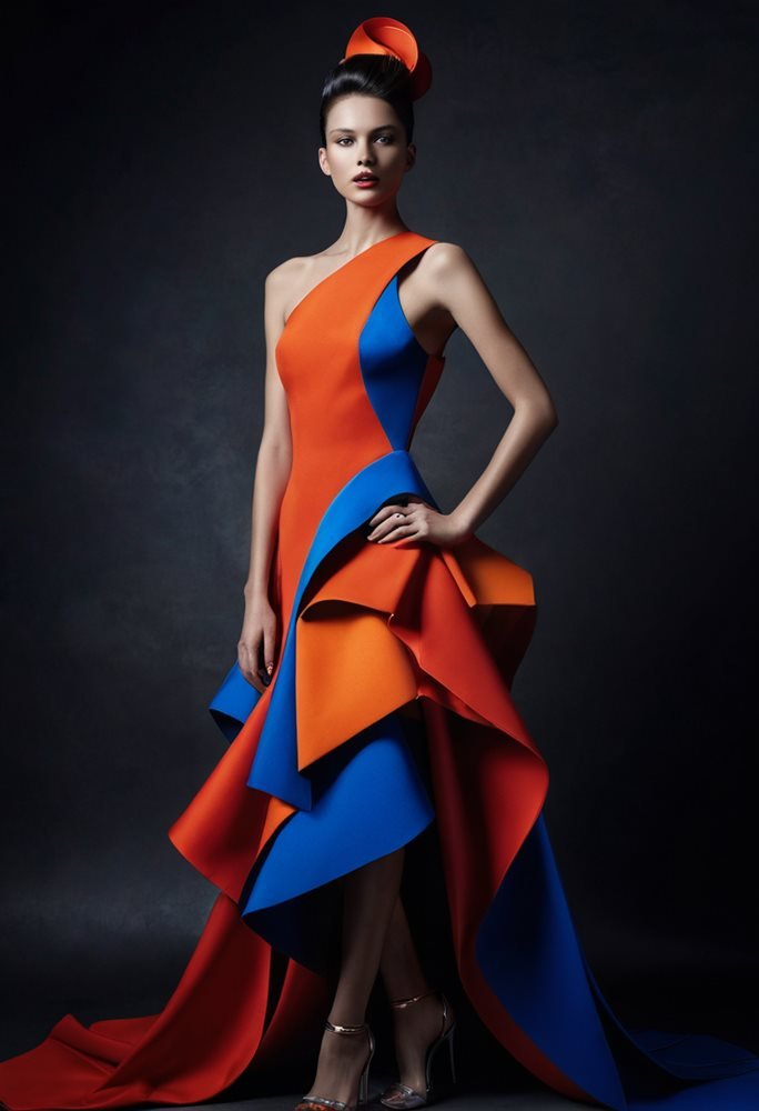 AI high fashion editorial