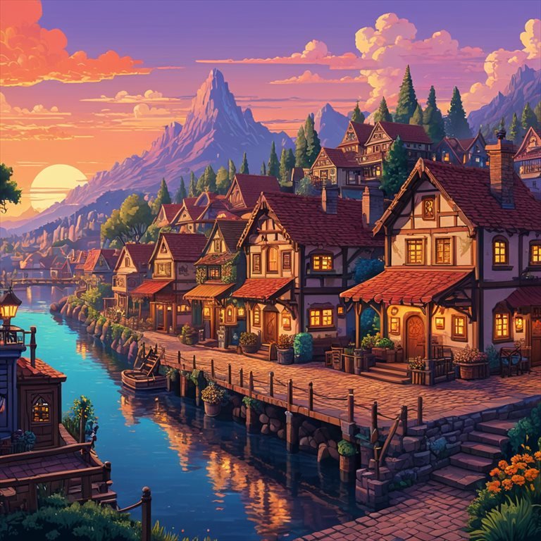 Pixel Art AI style example