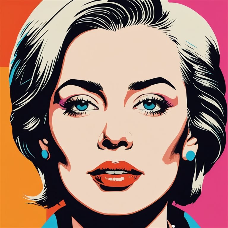 Pop Art AI style example
