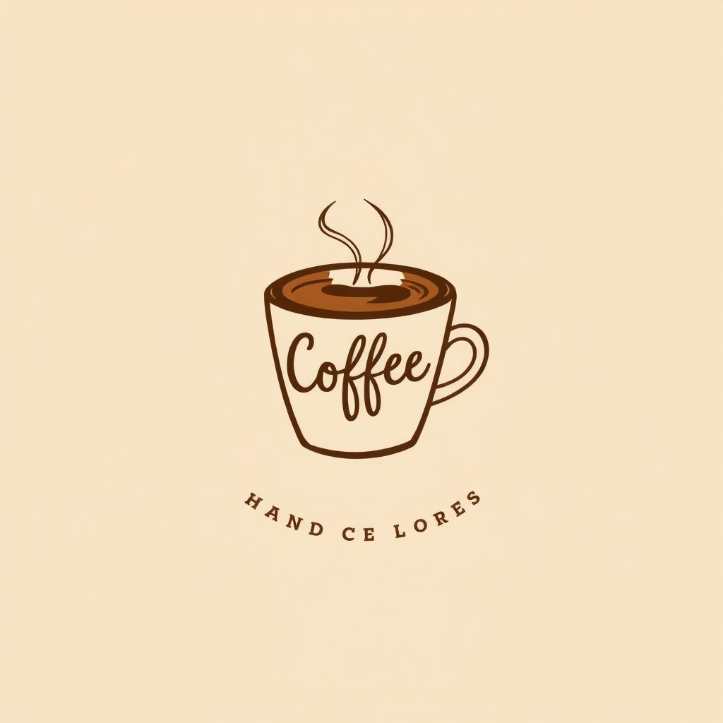 Hand-drawn logo template