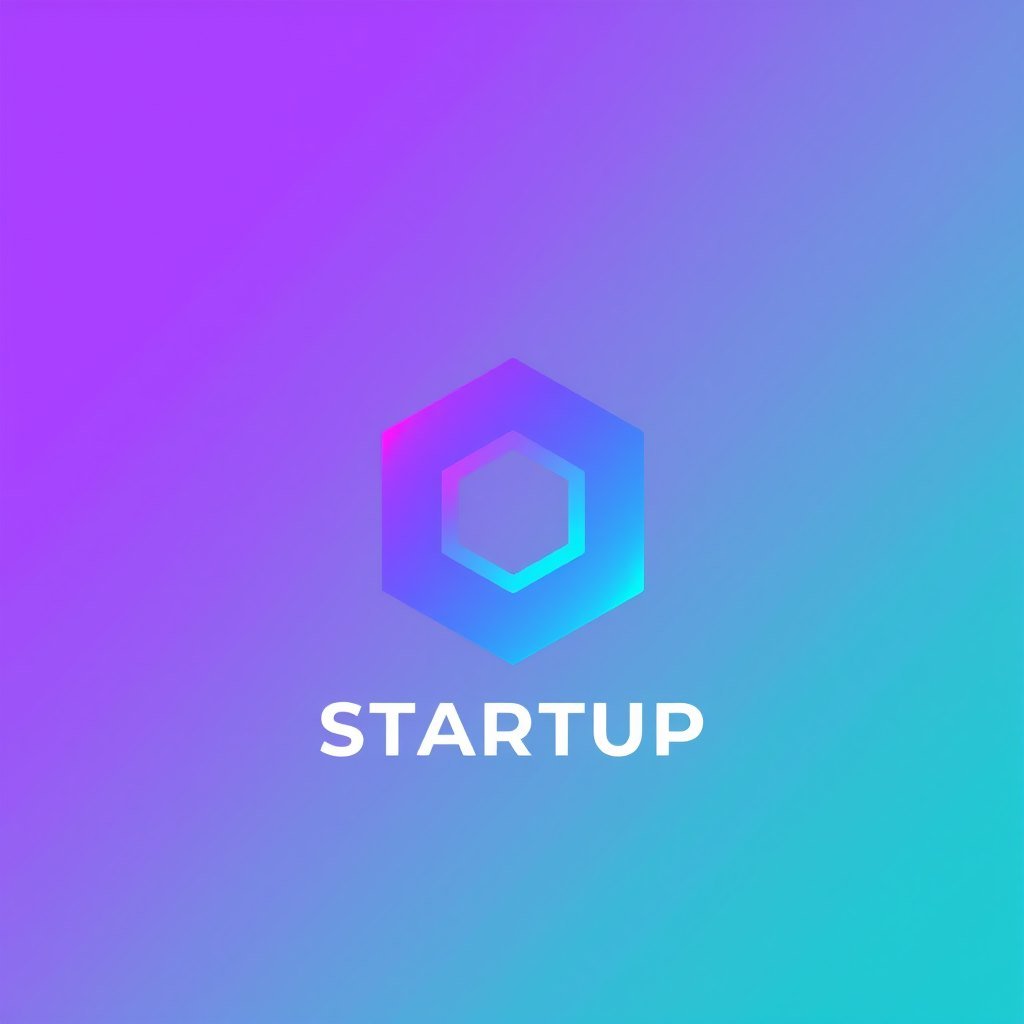 Tech startup logo template
