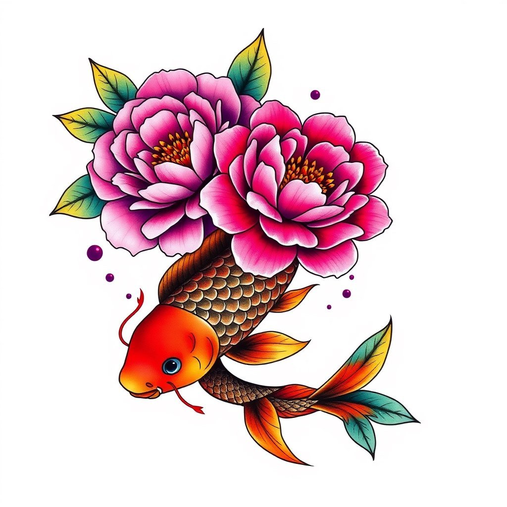 Colored tattoo template