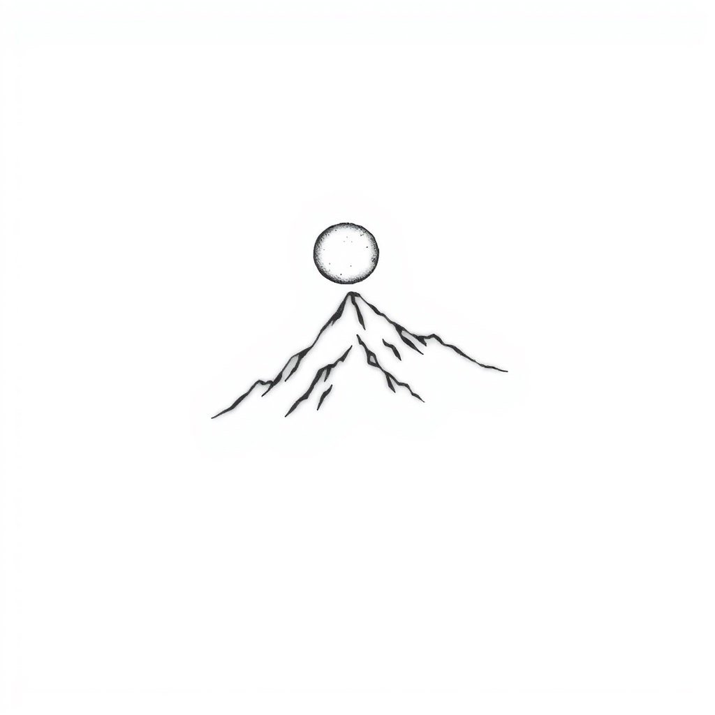 Fine line tattoo template